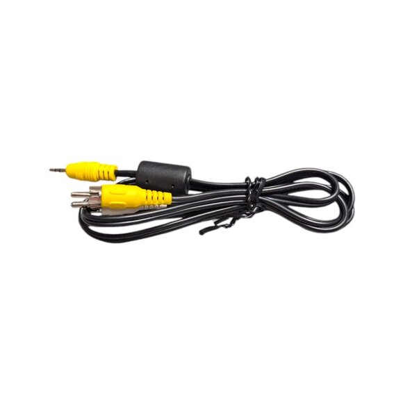 RCA Yellow White to Camcorder 2.5mm Aux Cable 6Ft with Ferrite Core - Good Cond - Picture 4 of 4